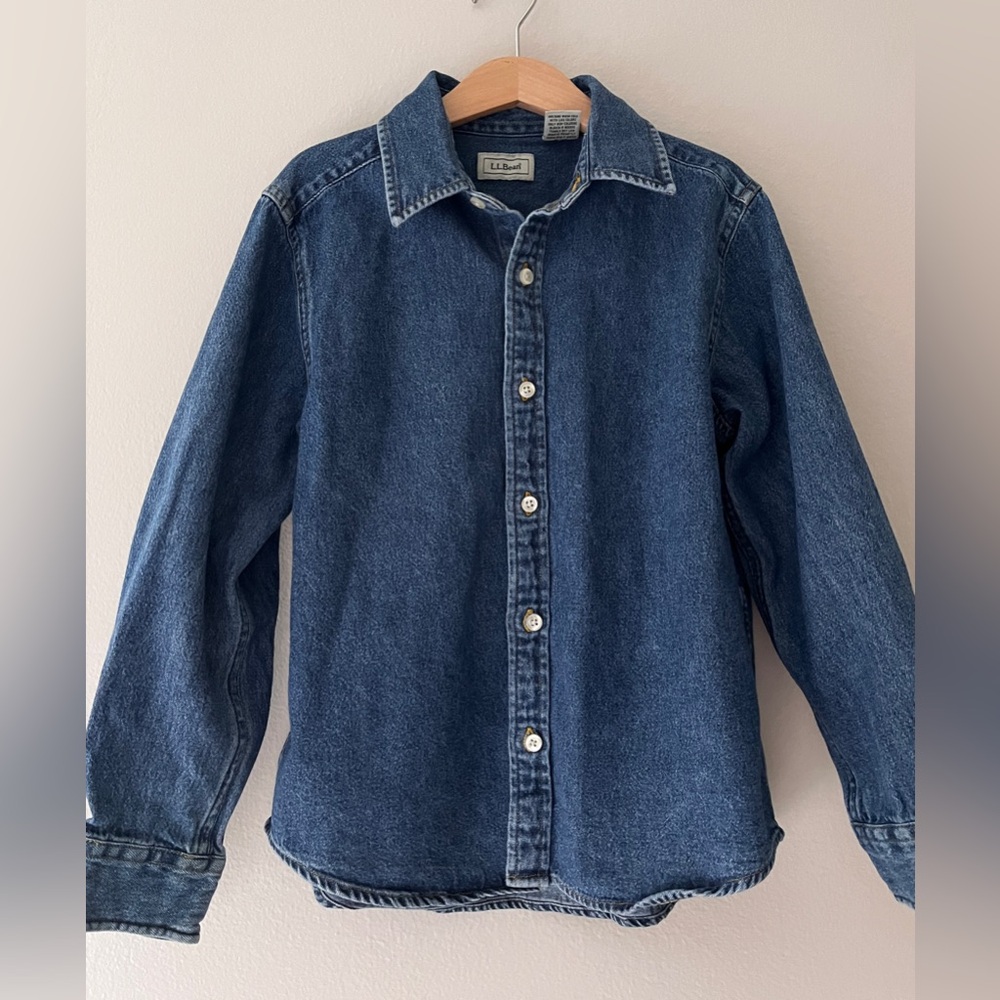 L.L. Bean Denim Button Down Shirt